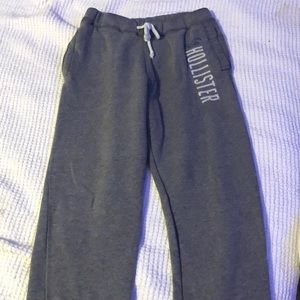 Men’s grey hollister sweat pants